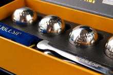 Load image into Gallery viewer, NobleSip Whiskey Bourbon Chilling BASEBALL Steel Balls ๐ฃ๐ฅ๐๐ ๐๐จ๐ ice. Chill your drinks, cocktails, beer, wine, with no dilution and no impurities. Whisky Men new gift for sports players and fans. A great New Year home bar gift!