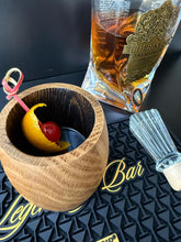 Load image into Gallery viewer, BAR MAT "Legendary Bar" by NOBLESIP. Long 25 x 3.25 Inches. Accommodates most professional and home cocktail bar setups, providing a stylish and durable surface that prevents slips and spills.