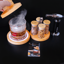 Load and play video in Gallery viewer, Whiskey Old fashione Cocktail Smoker Kit with Bar Stand Video smokig cocktails