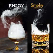 Load image into Gallery viewer, Cocktail Smoker Kit &quot;BEST DAD EVER&quot; engraved Special Edition gift for fathers. Smoke Whiskey, Bourbon, Scotch, Old fashioned. Gift Box with Gift Note Card- ready to be gifted. Complete Smoking Bar Set - Smoky by NOBLESIP 𝗣𝗥𝗘𝗠𝗜𝗨𝗠
