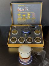 Load image into Gallery viewer, NOBLESIP Cocktail Whiskey Smoker 𝗣𝗥𝗘𝗠𝗜𝗨𝗠 Kit Smoky E, Home Bar Tool Set with the New Innovative Automatic Electric Smoking System. A Great Christmas Men gift for bourbon, old fashioned drinks
