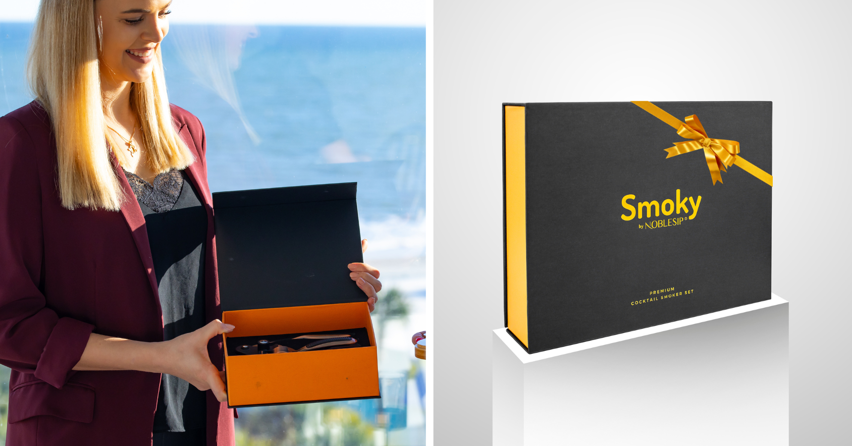 NOBLESIP Cocktail Whiskey Smoker 𝗣𝗥𝗘𝗠𝗜𝗨𝗠 new Smoky E, Home