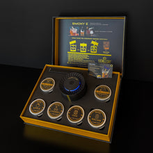 Load image into Gallery viewer, NOBLESIP Cocktail Whiskey Smoker 𝗣𝗥𝗘𝗠𝗜𝗨𝗠 Kit Smoky E, Home Bar Tool Set with the New Innovative Automatic Electric Smoking System. A Great Christmas Men gift for bourbon, old fashioned drinks
