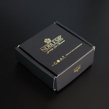 Load image into Gallery viewer, NOBLESIP Coaster GOLF Theme Set of 6, Premium Black with Gold Designs, Decorative Bar Accessories for Golf Enthusiasts. The G.O.A.T. Coasters, a great Christmas gift, stocking stuffers for golfers. A great New Year home bar gift!
