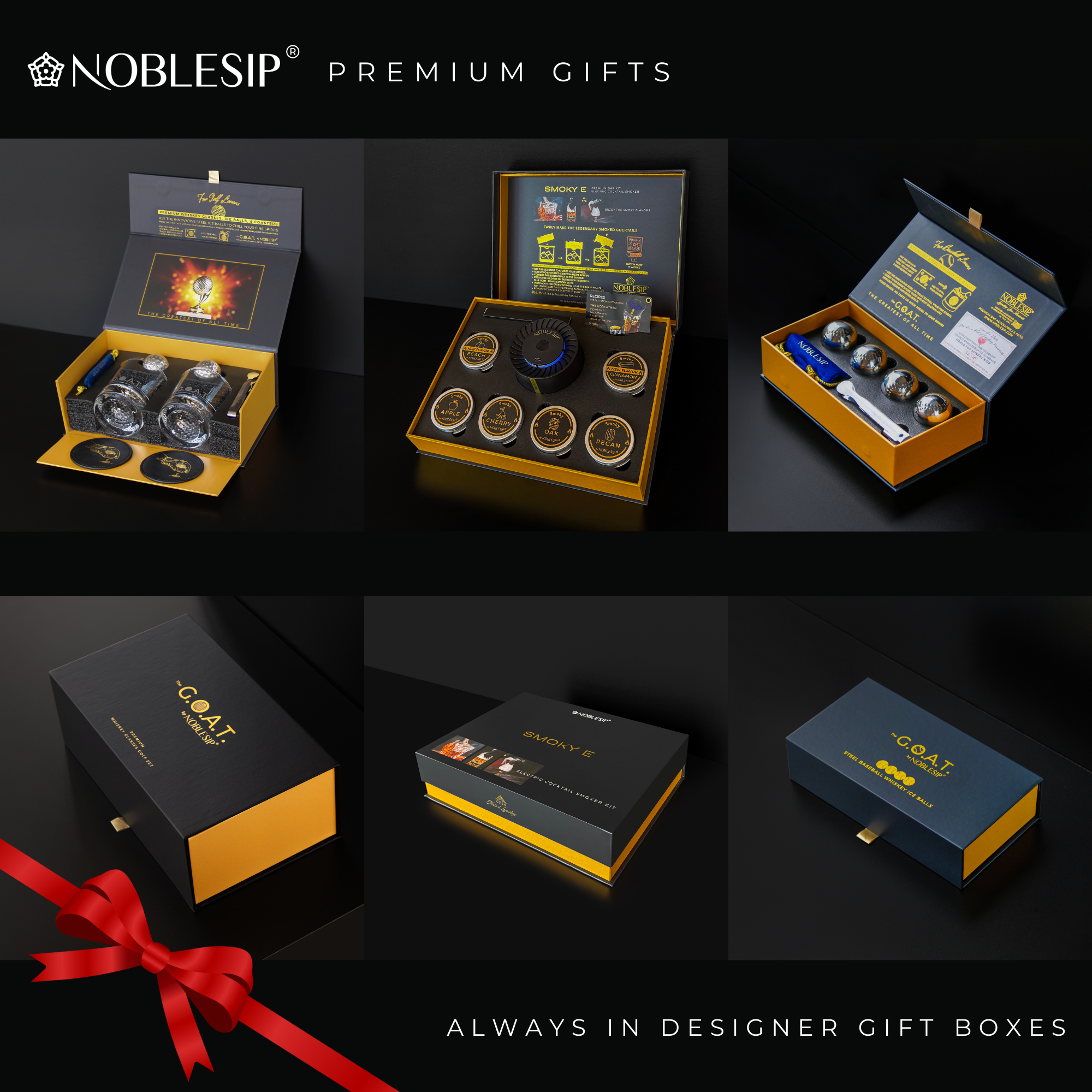 NOBLESIP Cocktail Whiskey Smoker 𝗣𝗥𝗘𝗠𝗜𝗨𝗠 new Smoky E, Home