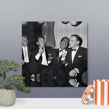 Load image into Gallery viewer, Metal prints The Rat Pack Poster - Dean Martin - Sammy Davis Jr And Frank Sinatra
