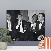 Load image into Gallery viewer, Metal prints The Rat Pack Poster - Dean Martin - Sammy Davis Jr And Frank Sinatra
