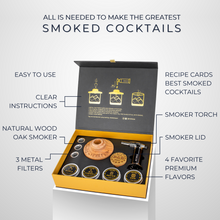 Load image into Gallery viewer, Cocktail Smoker Kit &quot;BEST DAD EVER&quot; engraved Special Edition gift for fathers. Smoke Whiskey, Bourbon, Scotch, Old fashioned. Gift Box with Gift Note Card- ready to be gifted. Complete Smoking Bar Set - Smoky by NOBLESIP 𝗣𝗥𝗘𝗠𝗜𝗨𝗠
