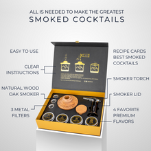 Load image into Gallery viewer, Cocktail Smoker Kit 𝗣𝗥𝗘𝗠𝗜𝗨𝗠. Smoke Whiskey, Bourbon, Scotch, Old Fashioned. Smoking Kit in a Designer Bar Case - Smoky by NOBLESIP
